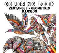 Coloring Book - Zentangle Geometric Illusion