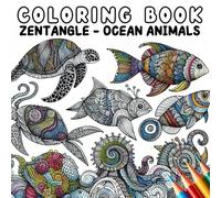 Coloring Book: Zentangle - Ocean Animals
