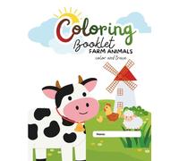 Coloring Booklet Farm Animals Color and Trace