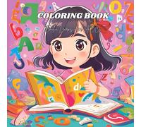 Coloring books: Emilia Learns Her ABCs: Learning the alphabet through exploration, where each page highlights a new letter with a corresponding object or character