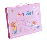 Coloring Matite per adulti - 208 pezzi portatile Art Set | 32,6 x 27,7 x 5,5 cm Matite con Painting Pens and Kids Art Case for Trip Travel Car Desktop Studio Outside College Preschool School Mural