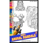 Coloring Page - "Focus: ANIMAL MANDALA" 01: lovely scenes, level: intermediate/advanced