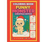 Coloring page with a Little Furry - Cute Creatures for Coloring for Children (Christmas Edition)