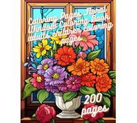 Coloring Pages Floral Window Coloring Book adults children coloring pages