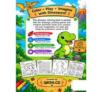 Coloring & Puzzle Book for Kids (Dino Version)