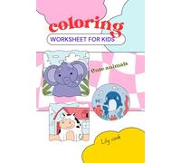 Coloring worksheet for kids: A Fun Coloring Adventure with Adorable Animals