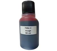 Coloris Flacone di inchiostro rosso 7094C per contrassegnare imballaggi alimentari - 50ml - conforme alle normative europee - impronte chiare e pulite - tappo richiudibile