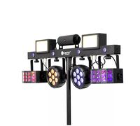 COLORKEY PARTY BAR MOBILE 1000 set par batteria litio 6 ore autonomia eventi DJ