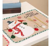 ColorKhaki Dimensioni 4633 cm Pacchetto Panno Festivo per Durevole per Ideale per le vacanze di Natale Caratteristiche Cartoon Design Caratteristiche festivo personaggi natalizi per creare una vacanza