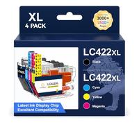 ColorKing LC422XL Compatibile con Brother LC422 Brother LC422XL LC-422VAL | Compatibili con Brother MFC-J5340DW Brother MFC-J5740DW Brother MFC-J6940 MFC-J6540DW MFC J5340DW MFC J5740DW Confezione da 4