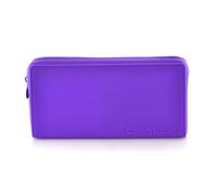 COLORLINE 58711 - Porta tutto piatto in silicone, astuccio multiuso per viaggio, materiale scolastico, trousse... Viola