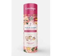 ColorMaps Paint-by-Number Beautiful Blooms: Everything You Need to Create 3 Beautiful Paintings: 3 Colored-Line Canvases, 12 Acrylic Paint Pots, 1 ... and Instruction Leaflet Included!