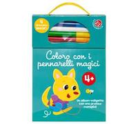 Coloro con i pennarelli magici 4+. Album azzurro. Con pennarelli