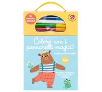 Coloro con i pennarelli magici 4+. Il mio album azzurro. Ediz. illustrata. Con Prodotti vari