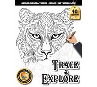COLOROO Ink Tracing Book: Animal Mandala for Relaxation and Creative Focus: Creative Activity Book for Grown-Ups | Reduce Daily Stress Through Elegant Animal Patterns and Artistic Practice