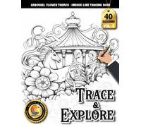 COLOROO Ink Tracing Book: Carousel Flowers for Reducing Anxiety and Inspiring Creativity: Reverse Coloring Book for Mindfulness Seekers | Enjoy Gentle ... with Soft Decorative Botanical Designs