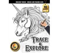 COLOROO Ink Tracing Book: Magical Unicorn for Creative Relaxation and Mental Refreshment: Tracing Art Book for Fantasy Art Enthusiasts | Create ... Designs and Decorative Floral Elements