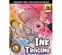 COLOROO Ink Tracing Book: Ocean Animals for Calm Focus and Creative Relaxation: Tracing coloring book adult for peaceful art sessions | Boost ... flowing marine designs and guided line work