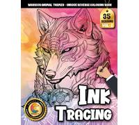 COLOROO Ink Tracing Book: Powerful Animal Fighters for Anxiety Relief and Inner Balance: Reverse tracing coloring book for quiet moments | Express creativity through fluid ink forms and bold contrasts