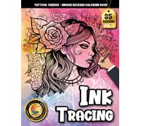 COLOROO Ink Tracing Book: Tattoos for Relaxation and Creative Confidence: Line Tracing Book Adult for Mindful Makers | Build Steady Pen Control with Bold, Modern Tattoo Illustrations