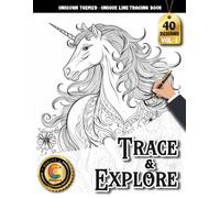COLOROO Ink Tracing Book: Unicorn Dreams for Calm, Focus & Creative Confidence: Tracing Coloring Book Adult for Mindful Artists | Build Steady Pen ... and Easy-to-Follow White-Line Illustrations