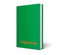 colorosa Quaderno A4 con copertina cartonata a tinta unita - Quadretti 4 mm - Quaderno per appunti scuola e ufficio