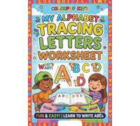 ColorPop Kid's My Alphabet Tracing Letters Booklet Worksheet: Fun ABC Handwriting Practice! Learn Uppercase & Lowercase Letters with Traceable ... Perfect Preschool & Kindergarten Prep Booklet