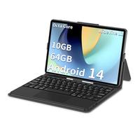 COLORROOM Tablet 10.1" Android 14 Tablets, 10GB RAM + 64GB ROM 1TB Expand, Tablet Octa-Core con tastiera, GPS, 8000mAh, 1280x800 FHD, doppia fotocamera, WiFi, Bluetooth (nero)
