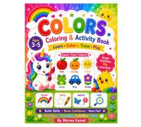 Colors Coloring & Activity Book: Learn Colors Through Matching, Coloring, Tracing & Fun Activities for Kids Ages 3-5