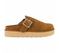 Colors of California - Platform sabot in leather Marrone - Zoccoli 39 Marrone