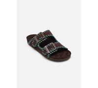 Colors of California - Suede sandal with stitchings Marrone - Zoccoli 41 Marrone
