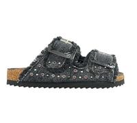 Colors of California TWO BUCKLE DENIM SANDAL