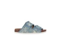 Colors of California TWO BUCKLE DENIM SANDAL
