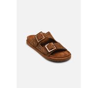 Colors of California - Two buckle sandal with studs Marrone - Sandali e scarpe aperte 38 Marrone