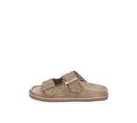 Colors of California Two buckle sandal with studs MUD 37