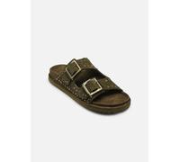Colors of California - Two buckle sandal with studs Verde - Sandali e scarpe aperte 40 Verde