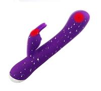 Colorsa Vibratore portatile da viaggio a LED USB portatile Massaggiatore per il relax del corpo, uso in camera da letto (porpora)