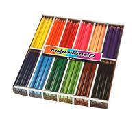 Colortime colouring pencils, lead: 5 mm, asstd colours, Jumbo, 144asstd