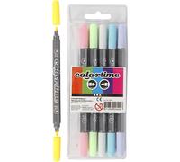 Colortime Drawing pens, Pastel Colours, One Size