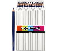 Colortime - Driehoekige Jumbo kleurpotloden - Donkerblauw 12st.