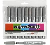 Colortime Marker, 5 mm line, grey, 12 pc