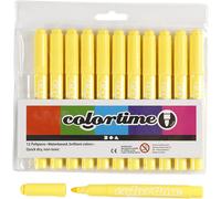 Colortime Marker, 5 mm Strichbreite, Warmgelb, 12 Stück
