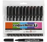 Colortime Marker, linea 5 mm, nero, 12pz