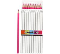 Colortime Pencil Crayons, Pink, One Size