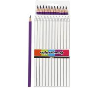Colortime Pencil Crayons, Purple, One Size