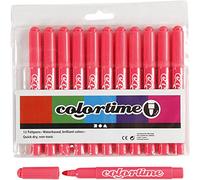 Colortime, Pennarelli, spessore tratto 5, colore: Rosa, 12 pz.
