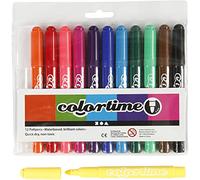 Colortime, Pennarelli, spessore tratto 5, colori assortiti, 12 pz.