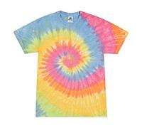 Colortone Maglietta unisex Batik 'Swirl' | Batik Shirt S - 5XL con diversi motivi | Flower Power Abbigliamento da donna in cotone | Design batik colorato a mano, Eternity, S