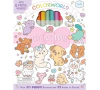 Colorworld: Cute & Cuddly: With 6 Pastel Markers, Plus 30 Puffy Stickers and 32 Pages to Color!