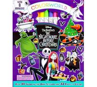 Colorworld: Disney Tim Burton's Nightmare Before Christmas: Coloring Book with Jumbo Markers and 30+ Glow in the Dark Stickers for Creative Kids Ages 6-8 (Colorworld Coloring Kits)